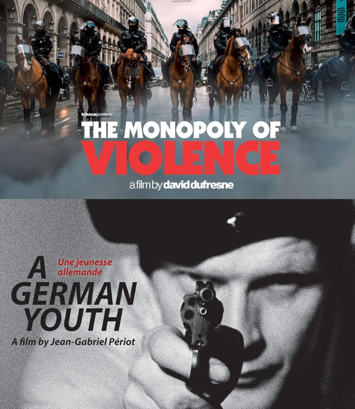 The Monopoly of Violence (2020) + A German Youth (2015) Bluray
