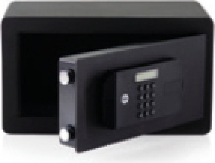 Bilde av Yale Ysfb/200/Eb1, Bærbar Safe, Svart, Kode, Fingeravtrykksleser, Nøkkel, 9,6 L, Gulv/Vegg, 200 Mm