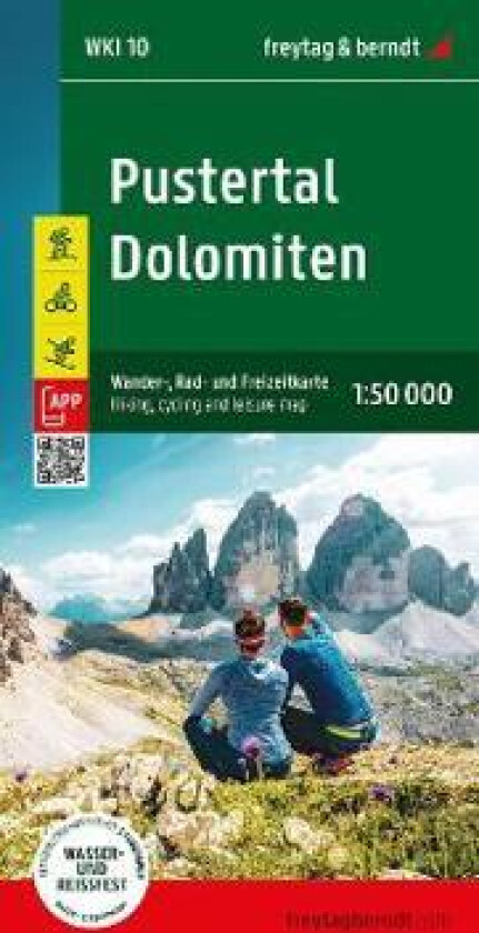 Pustertal - Dolomites Hiking, CyclingLeisure Map