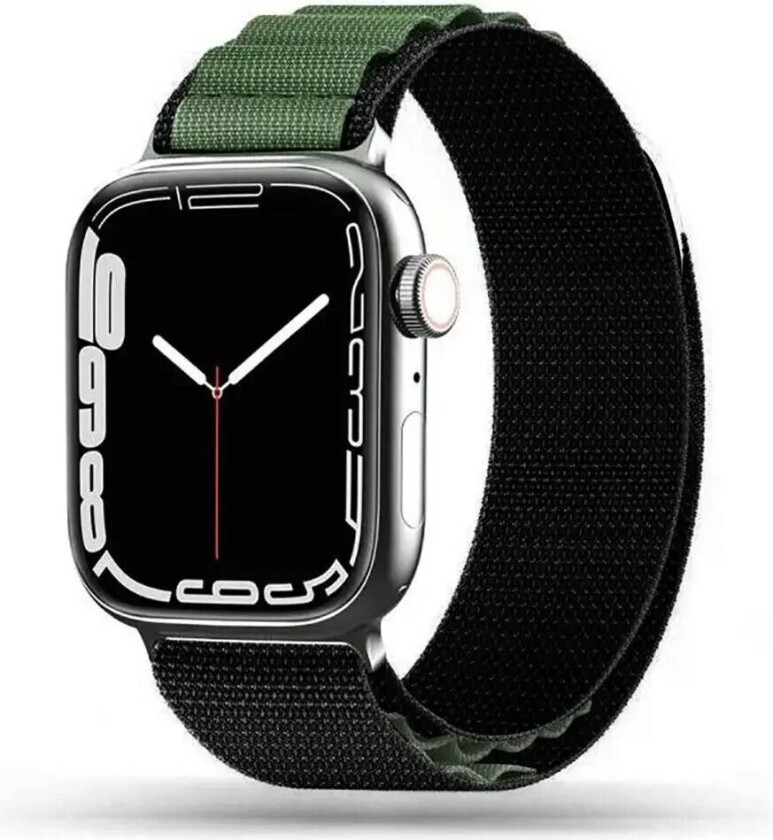 Tech-Protect Apple Watch (42/44/SE/45/49MM) Tech-Protect Nylon Pro Rem - Grønn / Svart