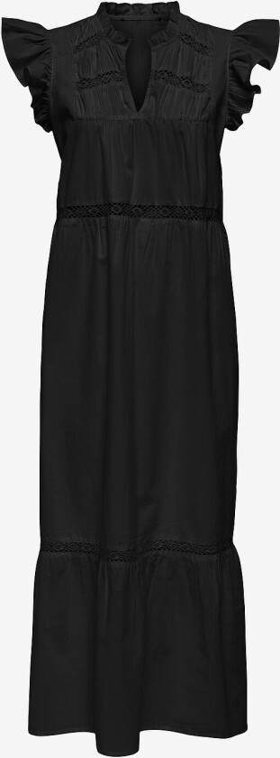 Maxikjole onlSunny Capsl Frill Dress Wvn - Svart