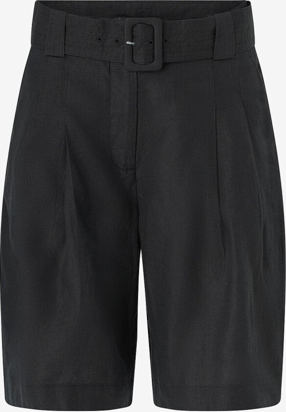 Shorts i lin Bermuda Shorts Samari - Svart