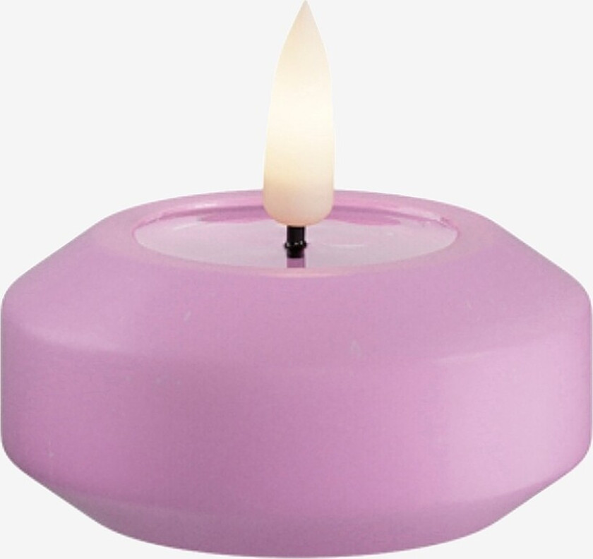 LED Flytende telys 6,1 cm Lavendel 2 stk - Lilla