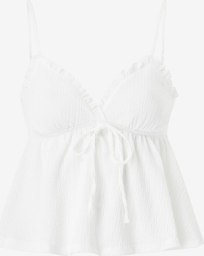Topp Cute Singlet - Hvit