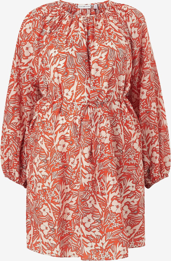 Kjole Crv CO Silk Voile Knee Dress - Flerfarget