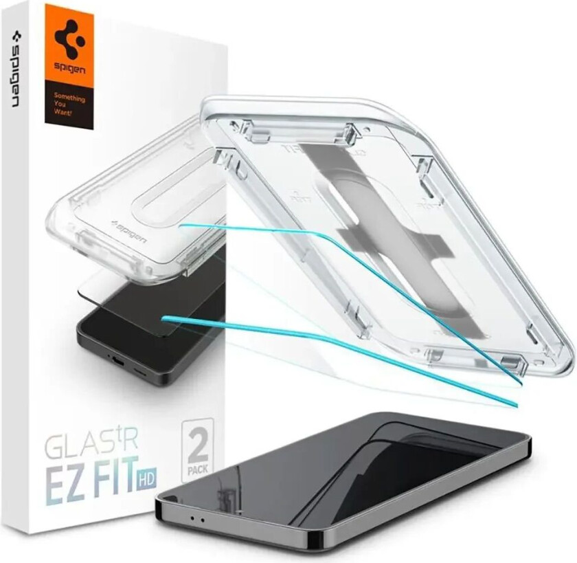 Samsung Galaxy S24  EZ Fit Glas.tR Skjermbeskytter 2. Stk - Case Friendly - Gjennomsiktig