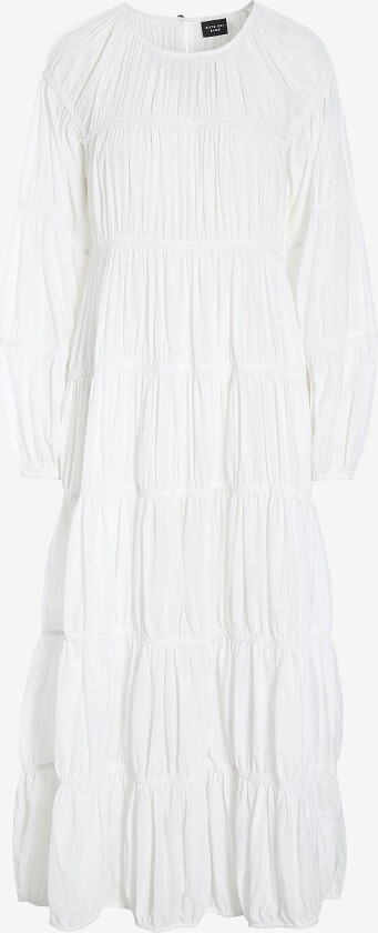 Maxikjole Vellum voile - Hvit