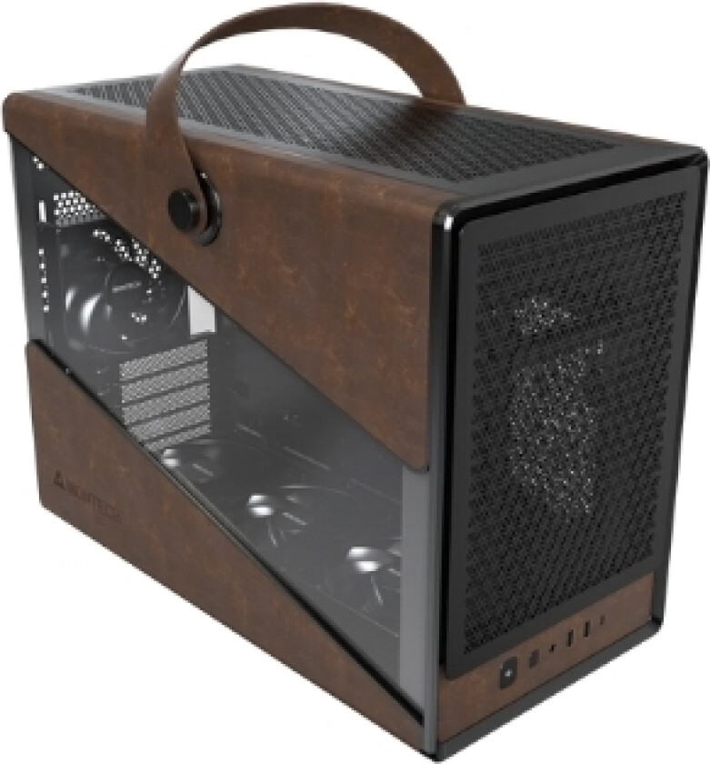 Heritage 30 Pro, Tower Case (Black/Brown, Tempered Glass)