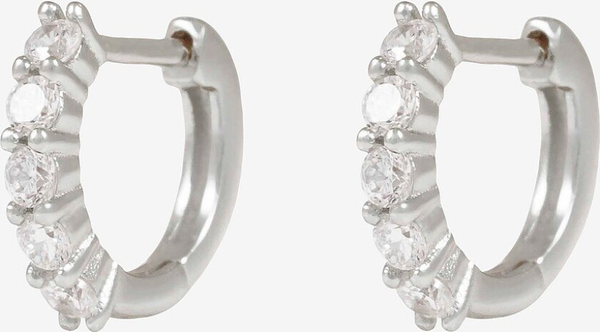 Øredobber Siri Small Ring Ear - Sølv