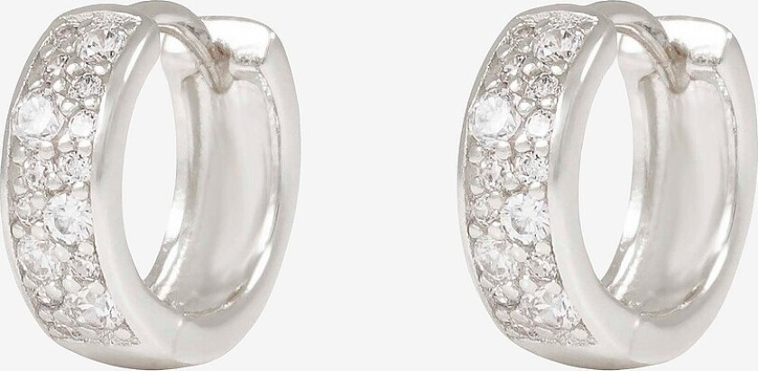 Øredobber Nisi Stone Ring Ear 12 mm - Sølv