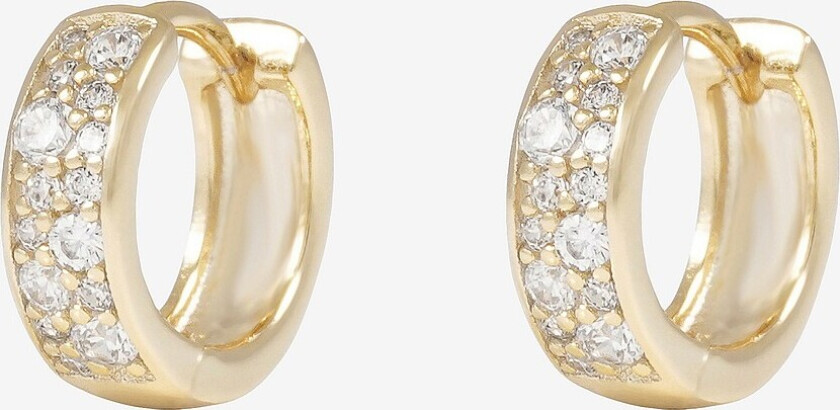 Øredobber Nisi Stone Ring Ear 12 mm - Gull