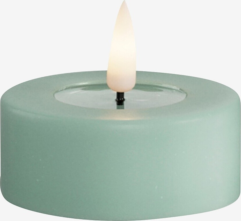 LED telys 6x4,5 cm 2 stk - Grønn
