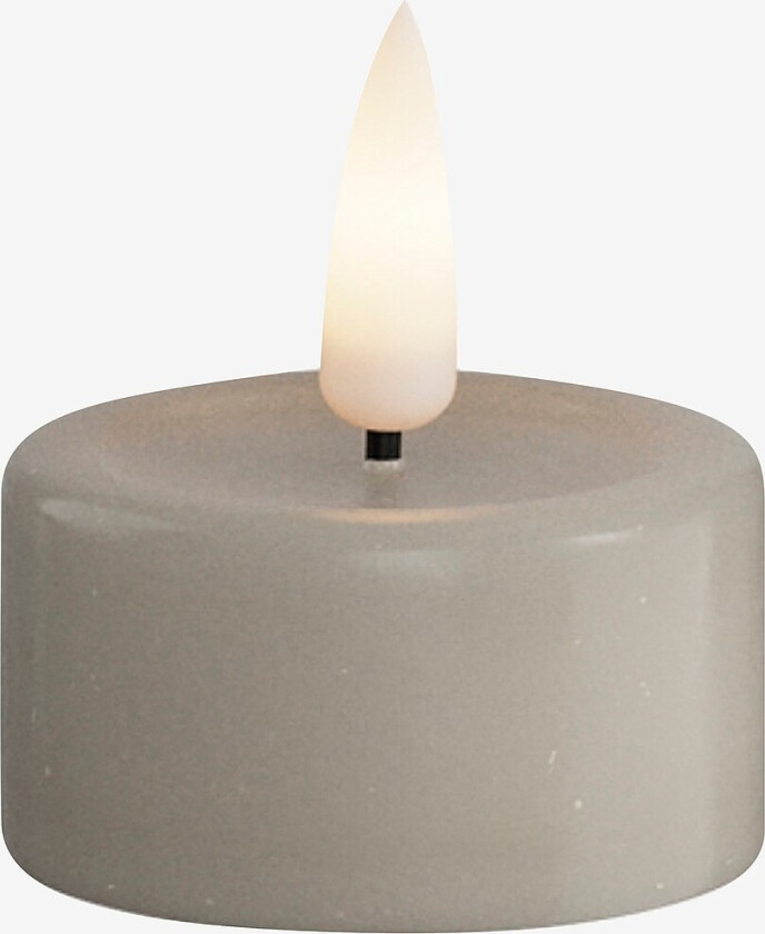 LED telys 4x4,5 cm 2 stk - Beige