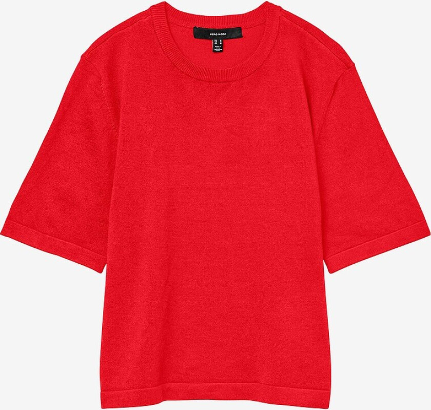 Topp vmSilje 2/4 O-neck Oversize - Rød