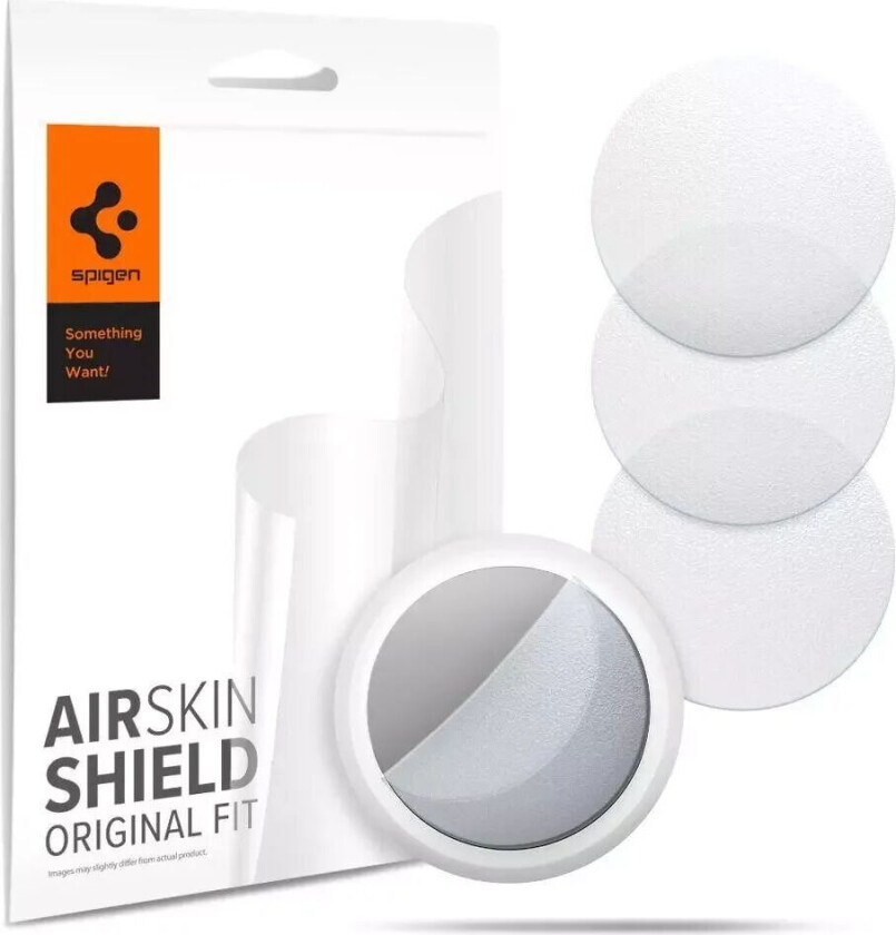 Airtag Airskin Shield Original Fit Front & Back - 4-pak - Matt Gjennomsiktig
