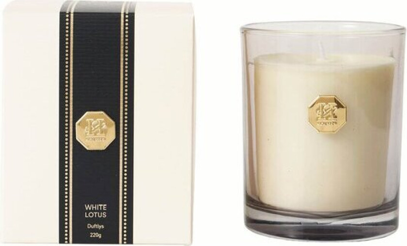 Bilde av Treviso duftlys White Lotus 8,5x10,5 cm hvit