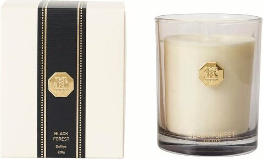 Bilde av Treviso duftlys Black Forest 8,5x10,5 cm hvit