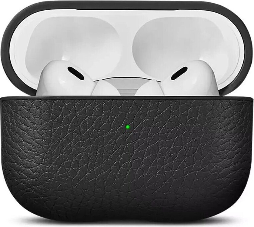 AirPods Pro (2. gen.) Deksel i Ekte Skinn - Svart