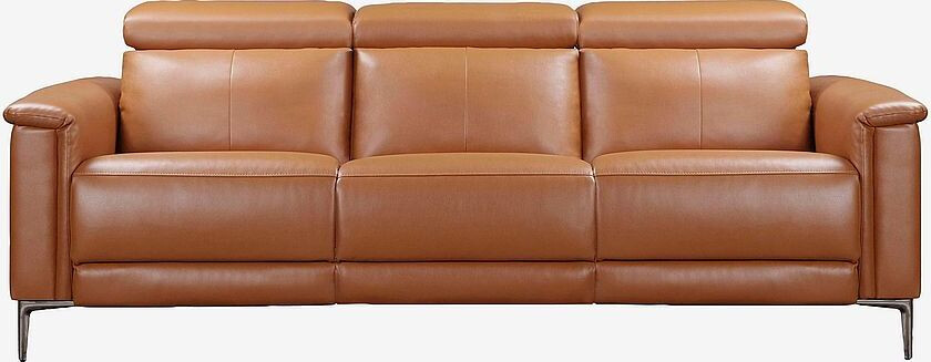 Sofa 3-seters sofa med 2 elektriske hvilestoler Lund, Brun