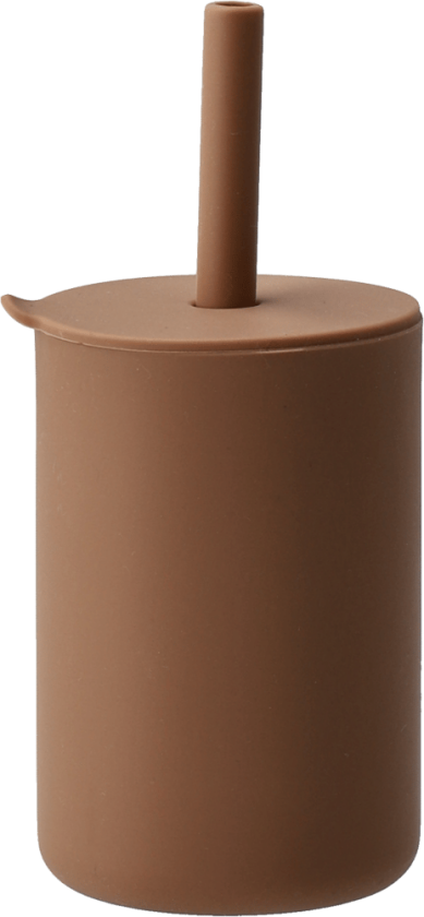 Vega kopp med sugerør silikon Hazel