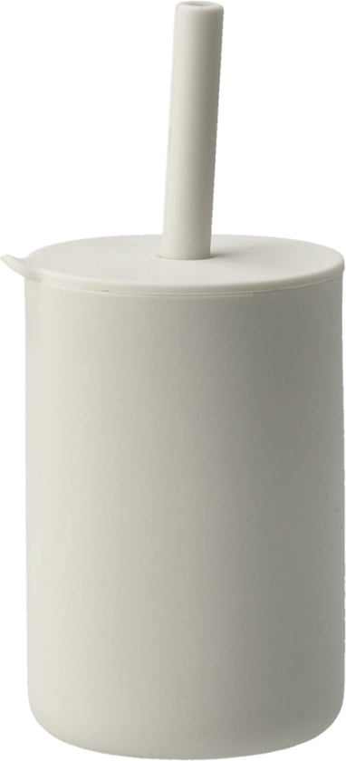 Vega kopp med sugerør silikon Vanilla