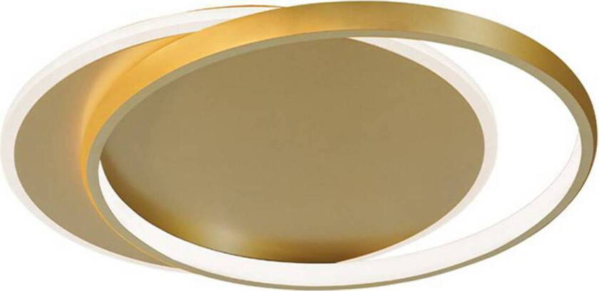 LED-taklampe Evelyn, gullfarget, lengde 55 cm, metall