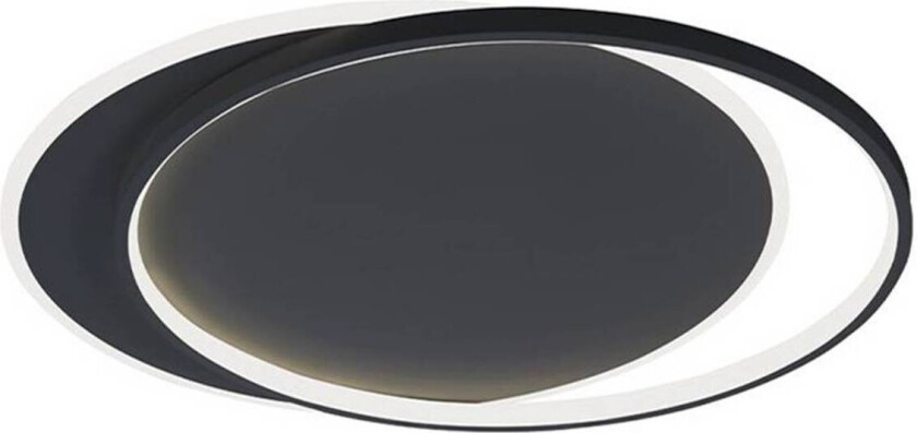 LED-taklampe Evelyn, svart, lengde 55 cm, metall