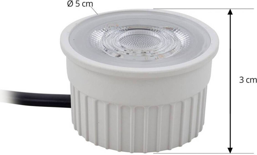 LED-modul, GU10, 4,9W, 380lm, hvit, 2700K, dimbar