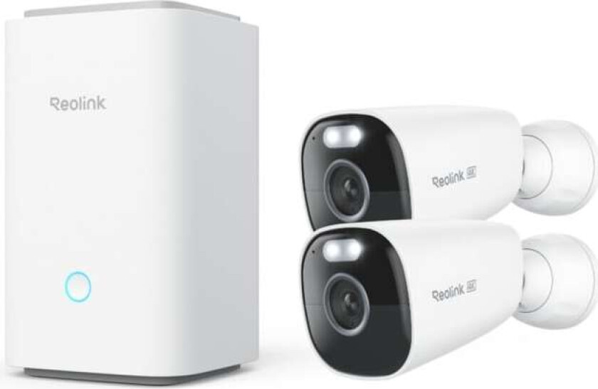 Home Hub med 2x Argus Eco Ultra 4K-kamera