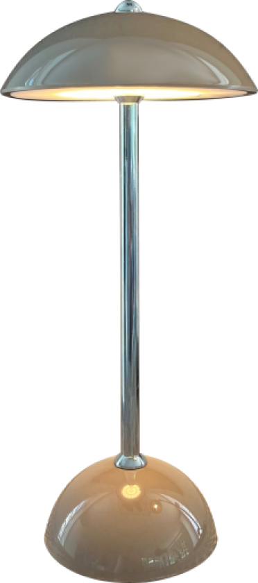 Suave oppladdningsbar bordlampe, grå