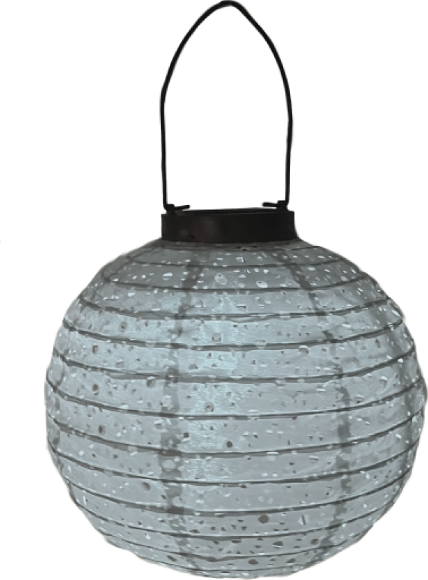solcelle papirlykt, grå