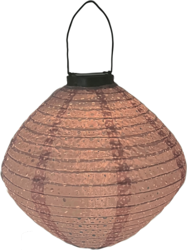 solcelle papirlykt, rosa