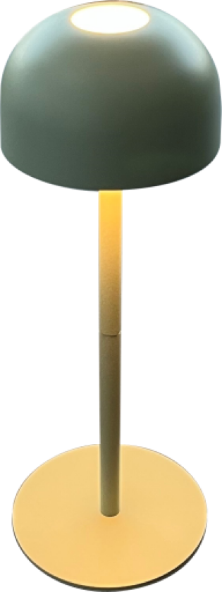 Shine oppladdningsbar bordlampe, grønn