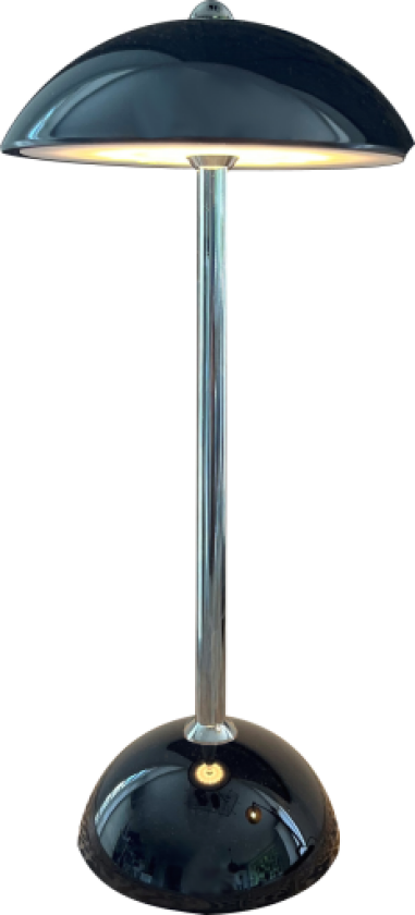 Suave oppladdningsbar bordlampe, svart