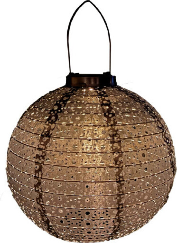 solcelle papirlykt, brun