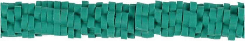 Lerperle, diam. 5-6 mm, hullstørrelse 2 mm, turkis, 145 stk / 1 pk.