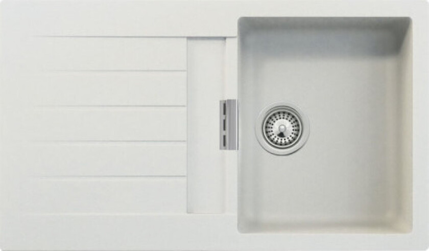 Primus D-100 kjøkkenvask, 86x50 cm, hvit