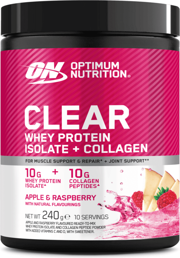 Clear Whey Collagen 280g Apple & Raspberry, proteinpulver Apple