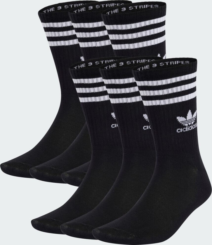 3-Stripes Crew Sokker, 6 par