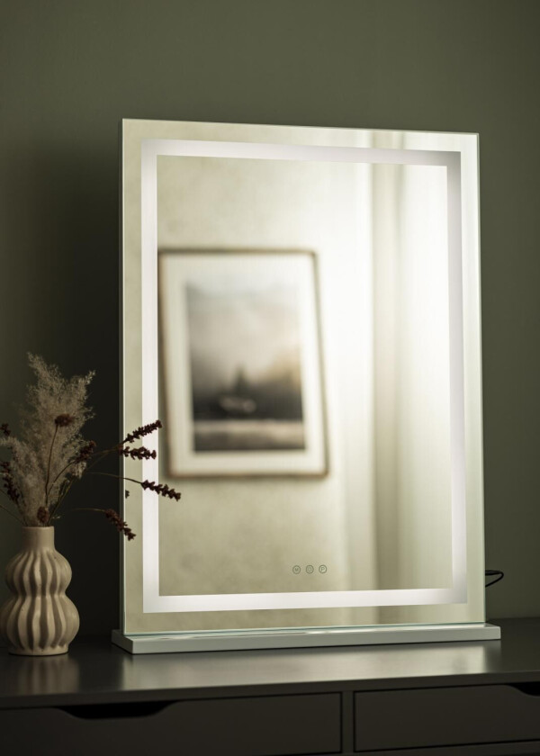 Kaila Sminkespeil Base Vertical Led Hvit 80x60 Cm