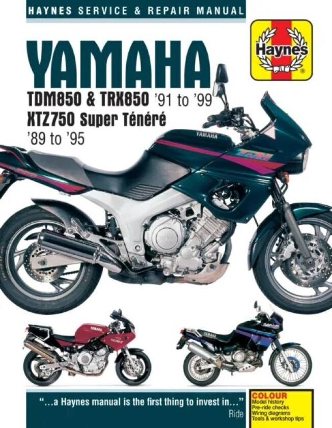 Yamaha TDM850, TRX850 & XTZ750 (89 - 99) Haynes Repair Manual av Haynes Publishing