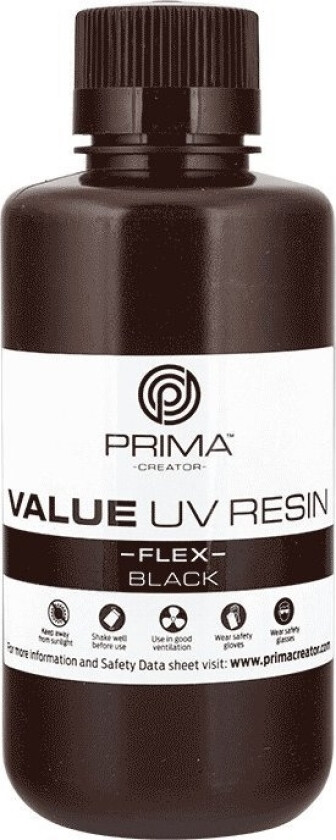Primacreator ywica Do Drukarki 3D - Primacreator Value Flex Uv Resin 500 Ml - Black}