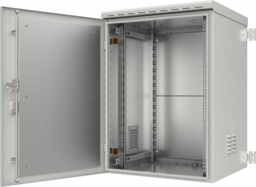 Rack Skap - 60 X 60 - Veggmonterbar - Hvit, Ral7035 - 16U - 19"