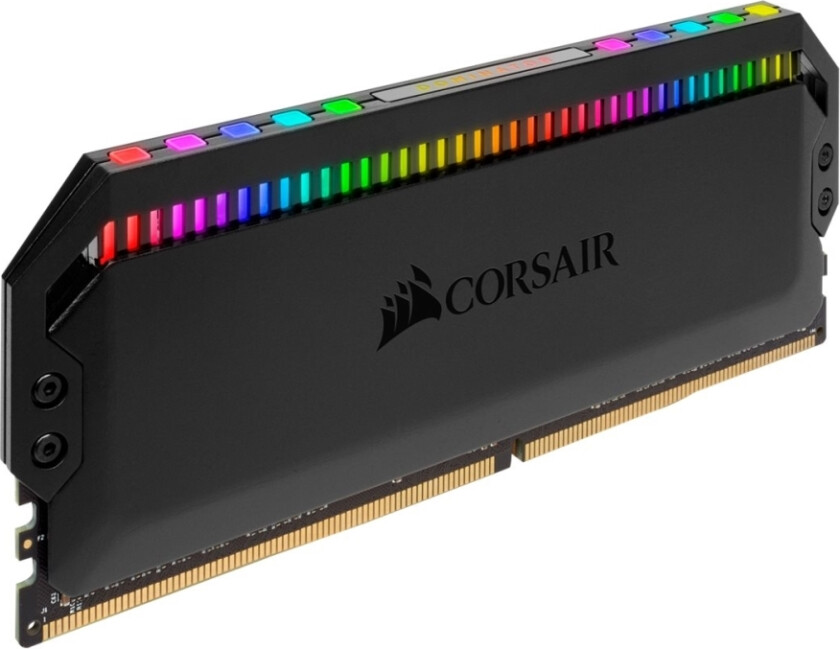Corsair Dominator Platinum Rgb - Ddr4 - Sett - 16 Gb: 2 X 8 Gb - Dimm 288-Pin - 3200 Mhz / Pc4-25600 - Cl16 - 1.35 V - Ikke-Bufret - Ikke-Ecc - Svart
