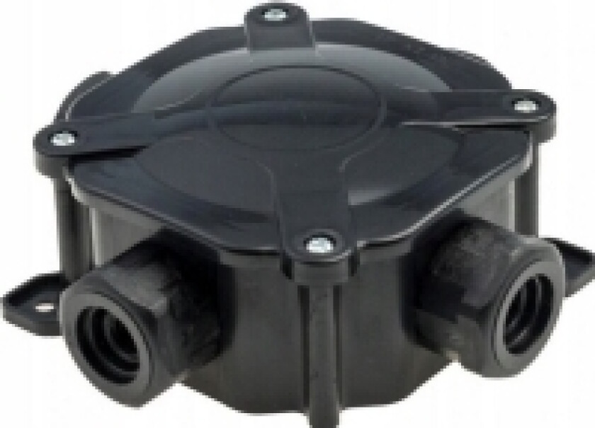 A.0036C installasjonsboks, hermetisk, utenpåliggende, PG16/5x6 mm2, IP67, svart