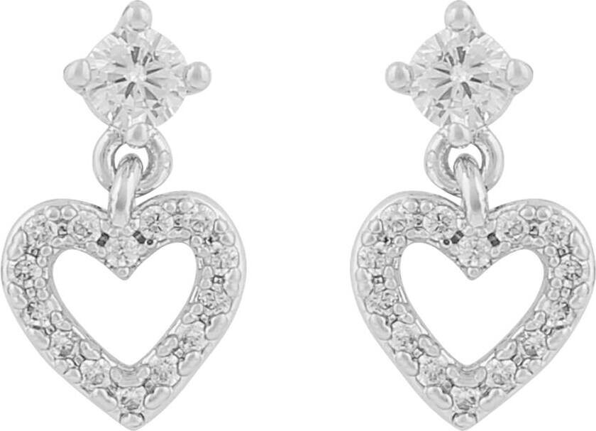 Nisi Heart Earring Silver Onesize