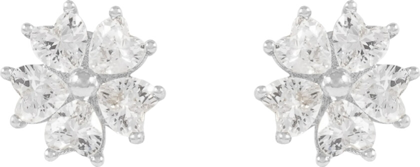 Nisi Flower Earring Silver/Clear Onesize