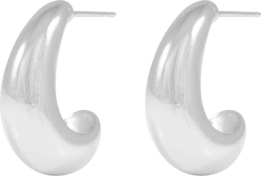 Honey Drop Oval Earring Silver Onesize