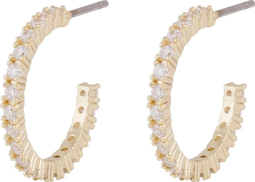 Envy Thin Oval Earring Gold/Clear Onesize