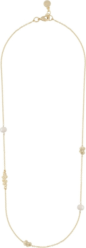 Brittany Necklace Gold/White 42cm